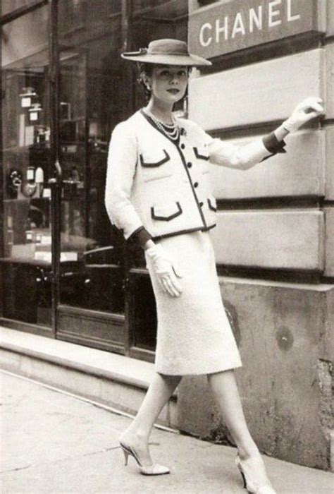 coco chanel in chanel suit|coco chanel suits for women.